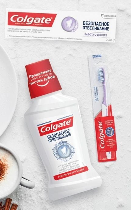 COLGATE- Зубна щітка Colgate Безпечне Відбілювання, м'яка-8718951208544