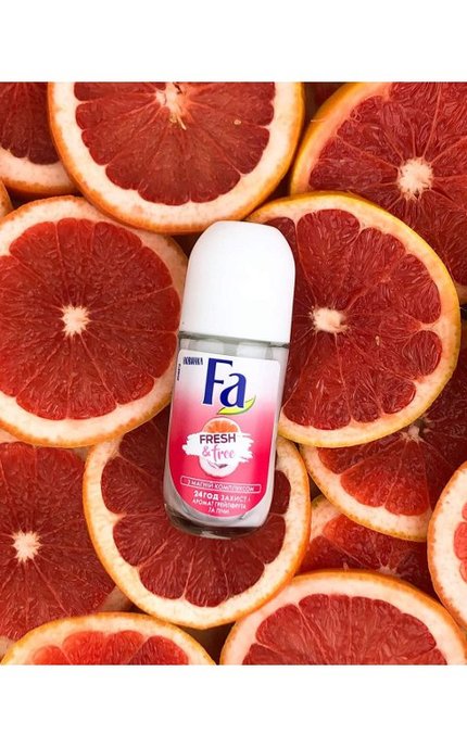 FA-Дезодорант-ролик Fa Fresh&Free Грейпфрут-лічі з магній комплексом -4015100309058