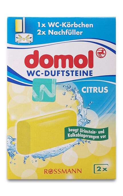 DOMOL-Засіб для дезінфекції унітазу Domol Лимон + корзинка-4305615187402