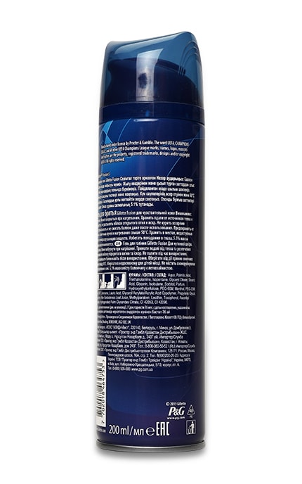 GILLETTE FUSION-Гель для бритья Gillette Fusion Hydra Gel Sensitive Skin-7702018464753