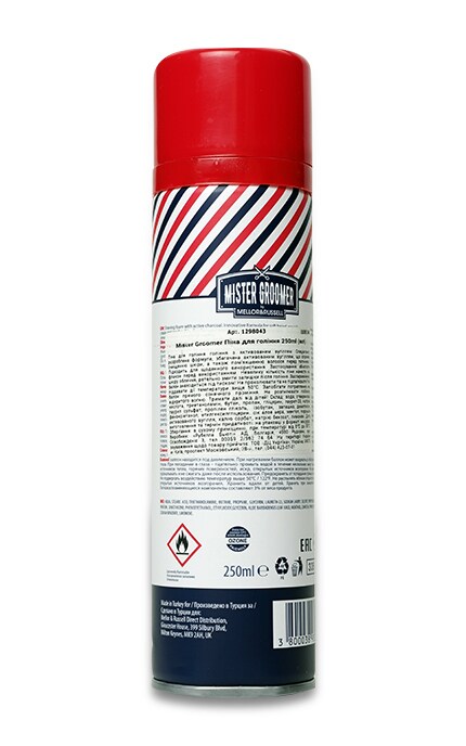 MISTER GROOMER-Пена для бритья Mister Groomer 250ml-3800038932024