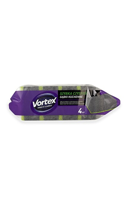 VORTEX-Губка кухонная черная Vortex Marvel-4823071646344