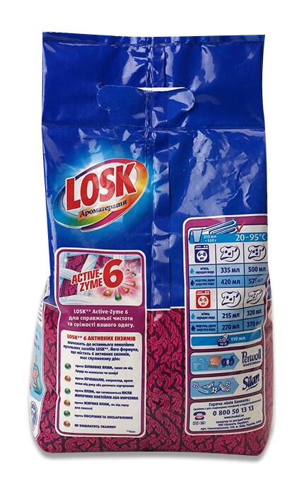 LOSK-Порошок для прання Losk Ароматерапія Малазійські квіти-9000101519624
