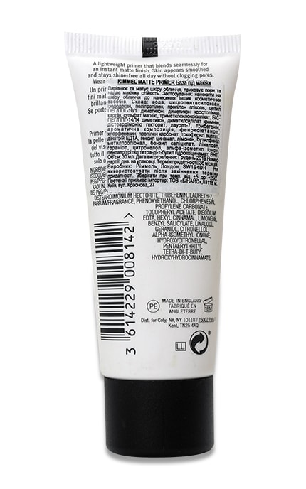 RIMMEL-База під макіяж Rimmel Matte Primer 30 мл-3614229008142