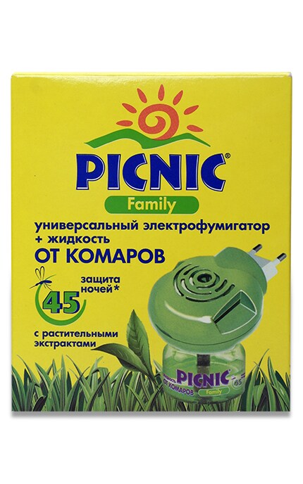PICNIC-Електрофумігатор + рідина від комарів 45 ночей 30 мл-4820185020022