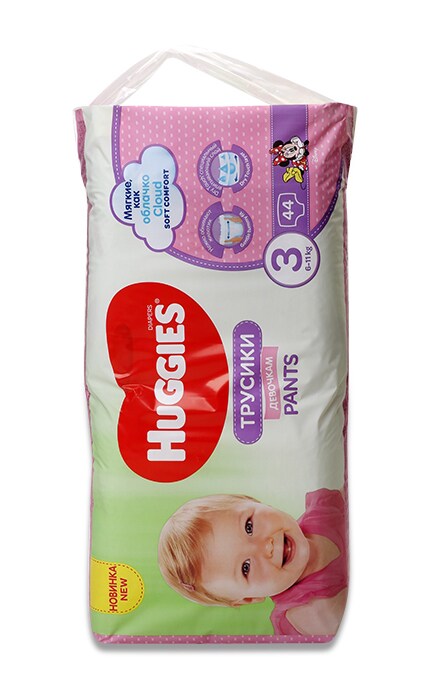 HUGGIES PANTS-Подгузники-трусики Huggies Pants для девочек 3 размер 6-11 кг-5029053564234