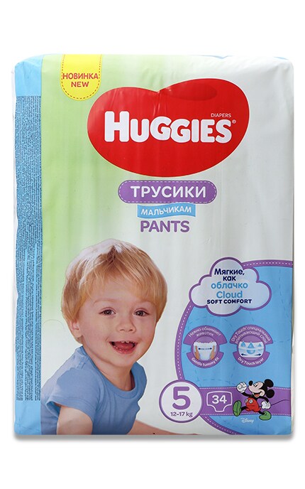 HUGGIES PANTS-Підгузки-трусики Huggies Pants для хлопчиків 5 розмір 13-17 кг-5029053564289