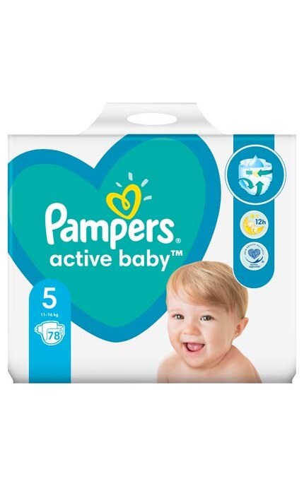 PAMPERS ACTIVE BABY-Подгузники Pampers Active Baby 5 (11-16 кг) -8001090950536