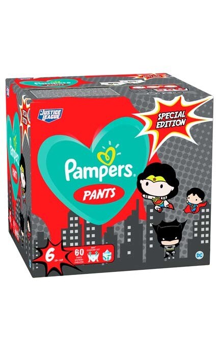 PAMPERS-Подгузники-трусики Pampers Special Edition Giant Размер 6, 15+ кг, 60 шт.-8001841968339