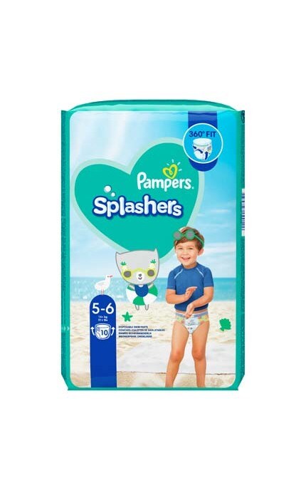 Pampers Splashers-Трусики для плавания Pampers Splashers Размер 5-6 (12-17 кг), 10 шт-8001090728951