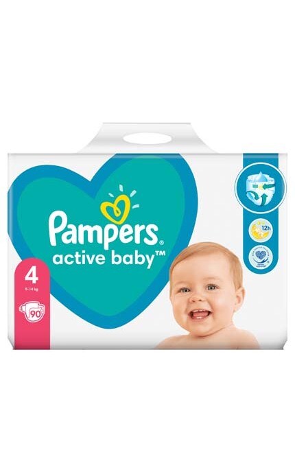 PAMPERS ACTIVE BABY-Підгузки Pampers Active Baby 4 (9-14 кг) -8001090950376