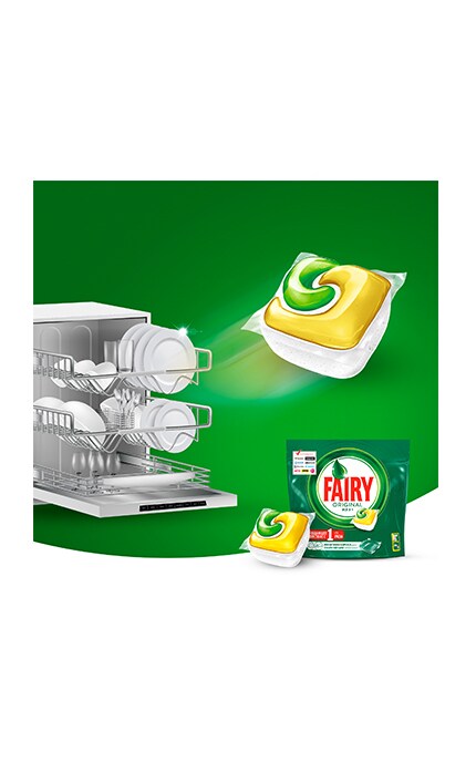 FAIRY-Капсули для посудомийних машин Fairy Original Все в 1-му Лимон-8001090016003