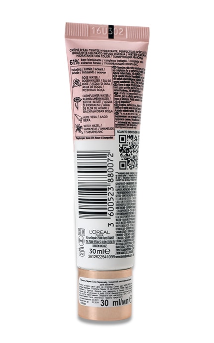 L'OREAL PARIS-Тональний крем L'Oreal Paris Skin Paradise зволожуючий для обличчя тон 01 Light 30 мл-3600523880072