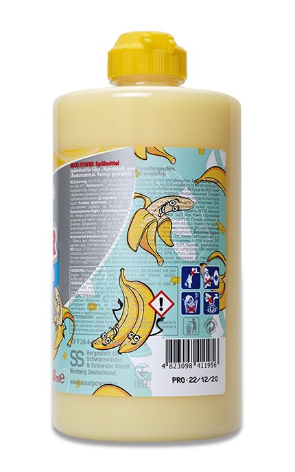 MAXI POWER-Средство для мытья посуды Maxi Power Banane, 500 мл-4823098411956