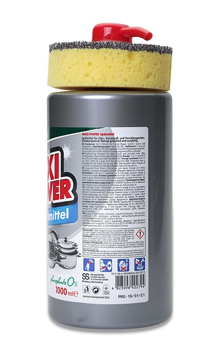 MAXI POWER-Засіб для миття посуду Maxi Power Platin, 1000 мл-4823098402794