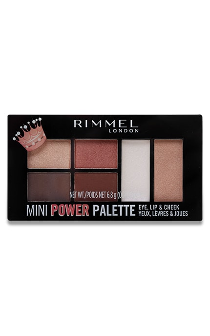 RIMMEL-Палетка для макіяжу Rimmel Mini Power Palette 3 в 1 тон 003 Queen 68 г-3614228937313