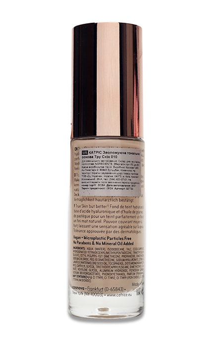 CATRICE-Тональна основа зволожуюча Catrice True Skin Hydrating тон 010 Cool Cashmere 30 мл-4059729277206