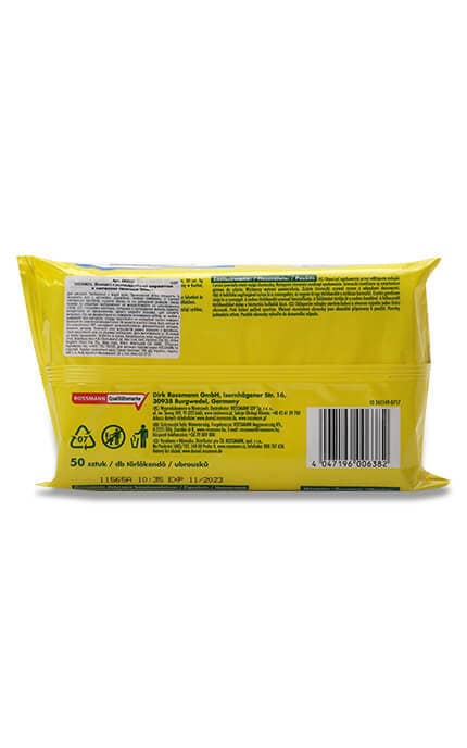 DOMOL-Салфетки для уборки влажные хозяйственные Domol с запахом лимона 50 шт.-4047196006382