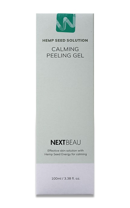 NEXTBEAU-Гель-пилинг для лица успокаивающий Nextbeau Hemp seed 100 мл-8809696981134