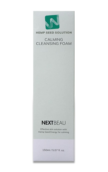 NEXTBEAU-Пенка для умывания успокаивающая Nextbeau Hemp seed 150 мл-8809696981127