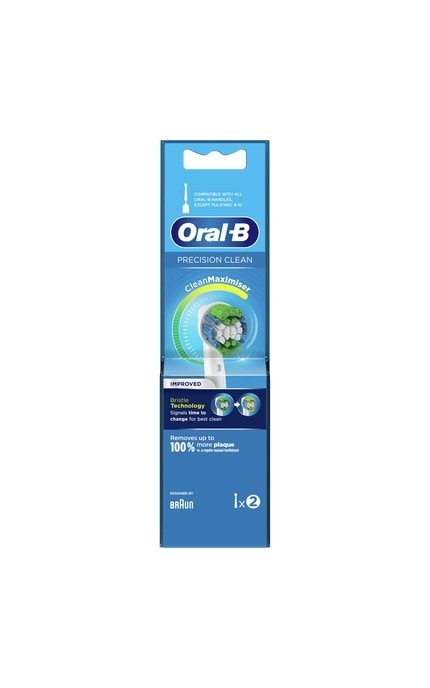 ORAL B-Насадки для электрической зубной щетки Oral B Precision Clean 2 шт-4210201360421