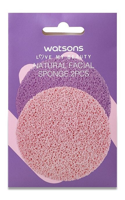 WATSONS-Набір спонжів для очищення обличчя Watsons, 2 шт-4894532979929