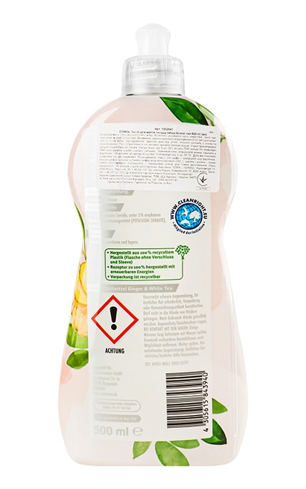 DOMOL-Средство для мытья посуды Domol Имбирь и белый чай 500 мл-4305615843940