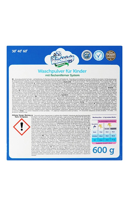 WASCHKONIG-Порошок стиральный Der Waschkonig C.G Sensitive 600 г-4260418934076