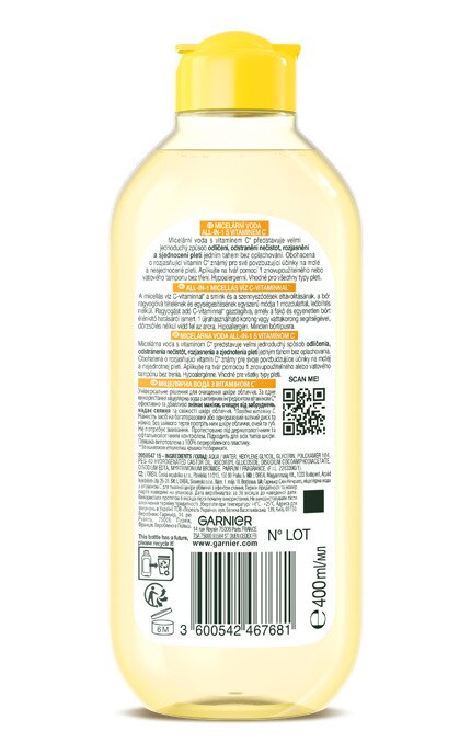 SKIN NATURAL-Мицеллярная вода с витамином С Garnier Skin Naturals 400 мл-3600542467681