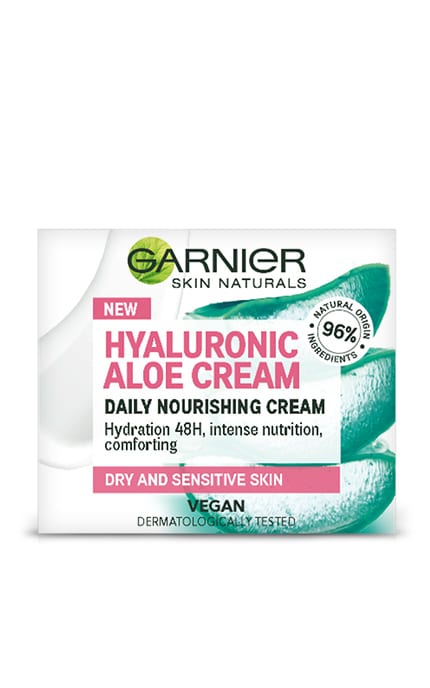 SKIN NATURAL-Алоэ-крем для лица гиалуроновый Garnier Skin Naturals увлажняющий 50 мл-3600542328647
