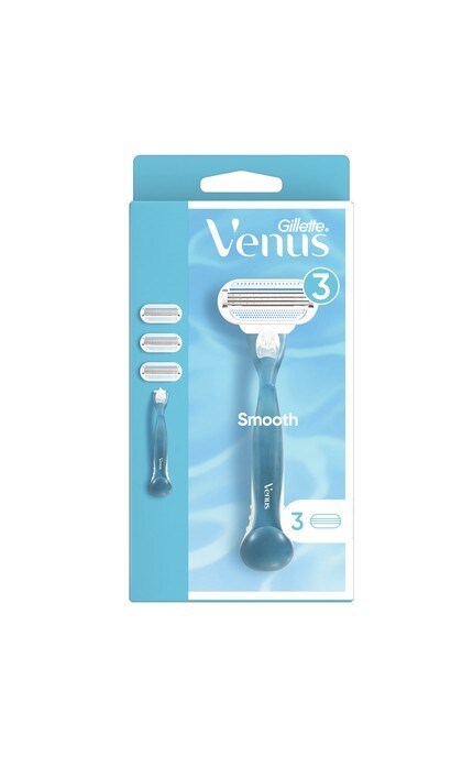 GILLETTE VENUS-Набір для гоління жіночий Venus Smooth станок + змінні картриджі, 3 шт-7702018469826
