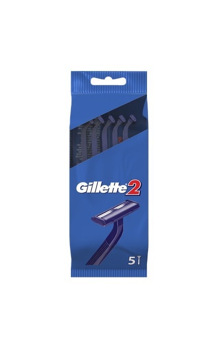 GILLETTE-Бритвы одноразовые Gillette 2 (5 шт)-3014260287030