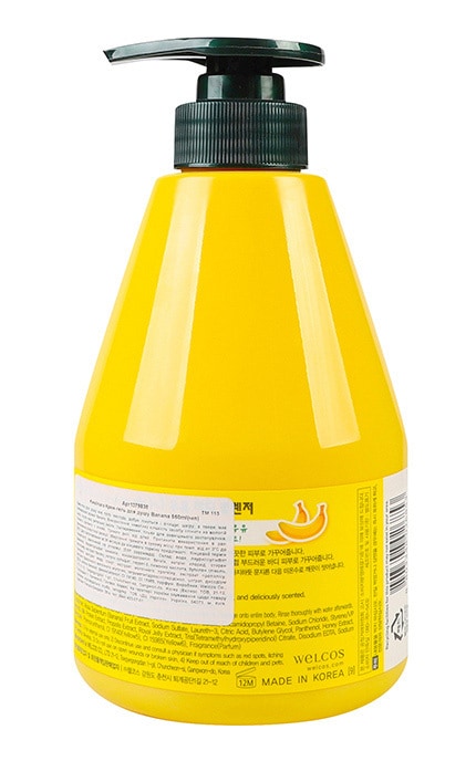 WELCOS KWAILNARA-Крем-гель для душу Kwailnara Banana 550 мл-8803348026853