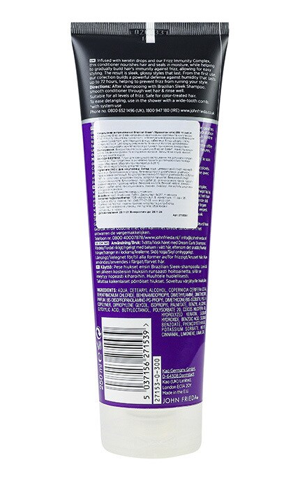 JOHN FRIEDA-Кондиционер выпрямляющий John Frieda Frizz Ease Brazilian Sleek 250 мл-5037156271539