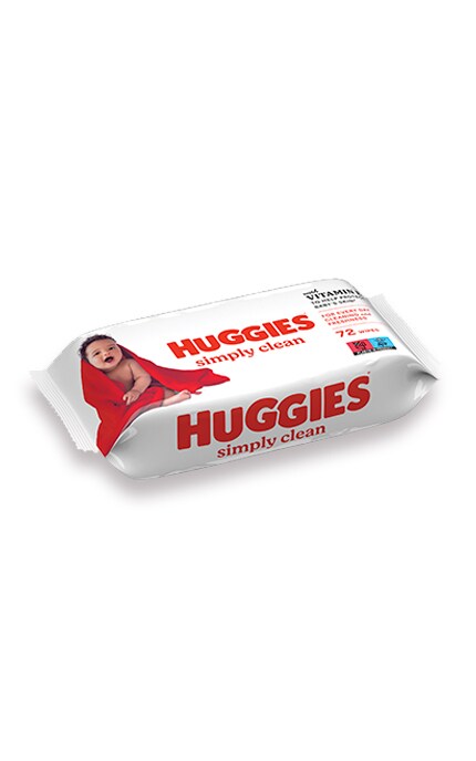 HUGGIES-Серветки вологі для дітей багатошарові Simply clean Huggies 72шт-5029053582238