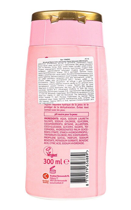 KRUIDVAT-Крем-гель для душу Kruidvat Sweet blossom 300 мл-8720674232805