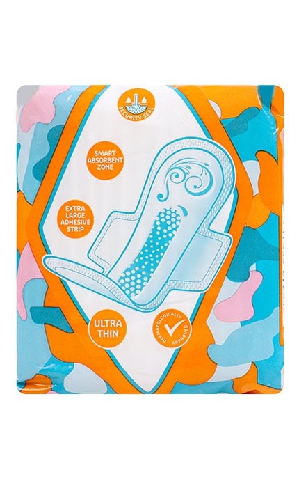 KRUIDVAT-Прокладки гігієнічні з крильцями Kruidvat Ultra Normal Рlus 16 шт-8720674233130