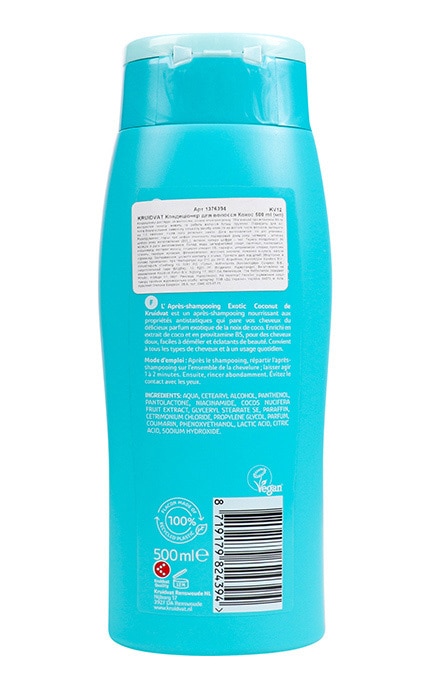KRUIDVAT-Кондиционер для волос Kruidvat Coconut 500 мл-8719179824394
