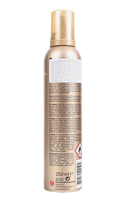 KRUIDVAT-Мусс для волос без запаха Kruidvat Natural Hold 250 мл-8719179414595