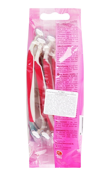 KRUIDVAT-Станки одноразові для гоління з подвійним лезом для жінок Kruidvat 10 шт-8719179191243