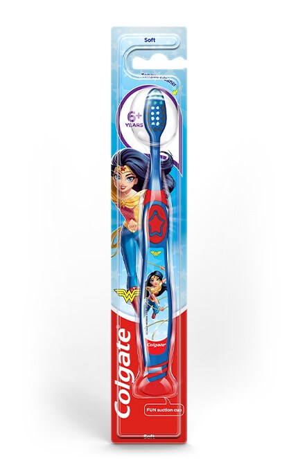 COLGATE-Зубная щетка детская Colgate Kids Batman/Wonderwoman 6+ лет-8718951613966