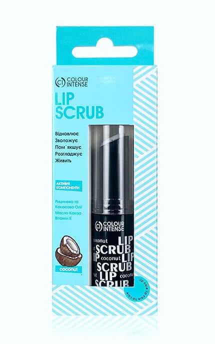 COLOUR INTENSE-Скраб для губ Colour Intense Lip Care 01 восстанавливающий кокос 4 г-4823083016272