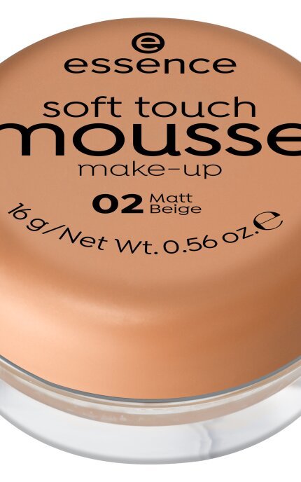 ESSENCE-Тональная основа-мусс Essence Soft Touch 02 Matt Beige 16 г-4250035253377