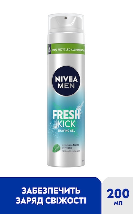 NIVEA-Гель для гоління Nivea Men Fresh Kick 200 мл-4005900841148