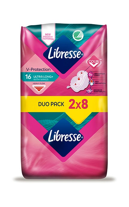 LIBRESSE-Прокладки женские гигиенические Libresse Ultra Long 16 шт-7322540388442