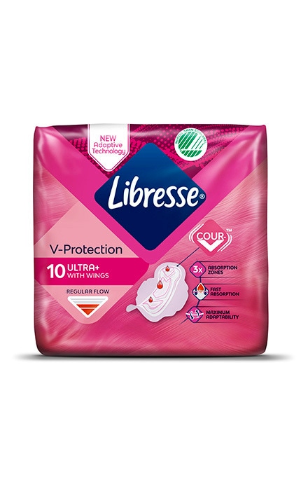 LIBRESSE-Прокладки жіночі гігієнічні Libresse Ultra 10 шт-7322540883411