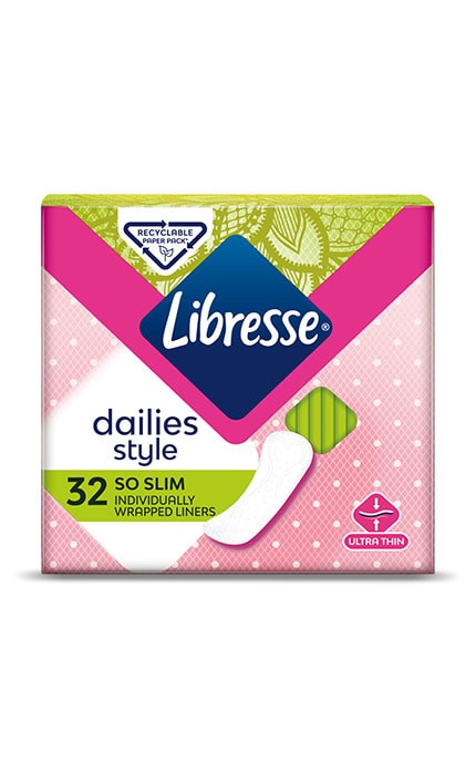 LIBRESSE-Прокладки гигиенические ежедневные Libresse Dailies Style ультратонкие 32 шт-7322540083934
