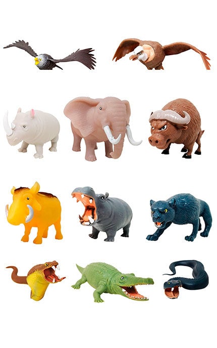 KIDDISVIT-Стретч-іграшка у вигляді тварини Повелителі савани 1 шт-6900006634978