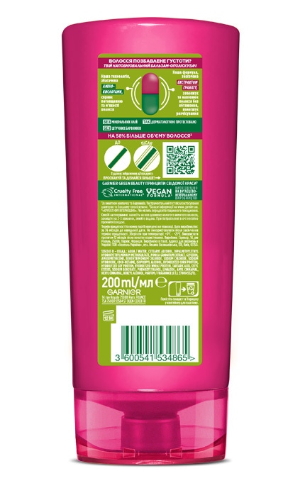 FRUCTIS-Бальзам для волосся Garnier Fructis Густе та розкішне 200 мл-3600541534865