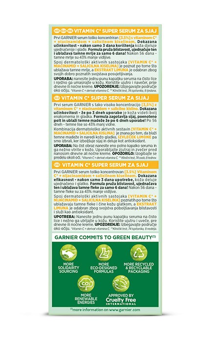 SKIN NATURAL-Сыворотка для лица Garnier Skin Naturals Vitamin C 30 мл -3600542433327